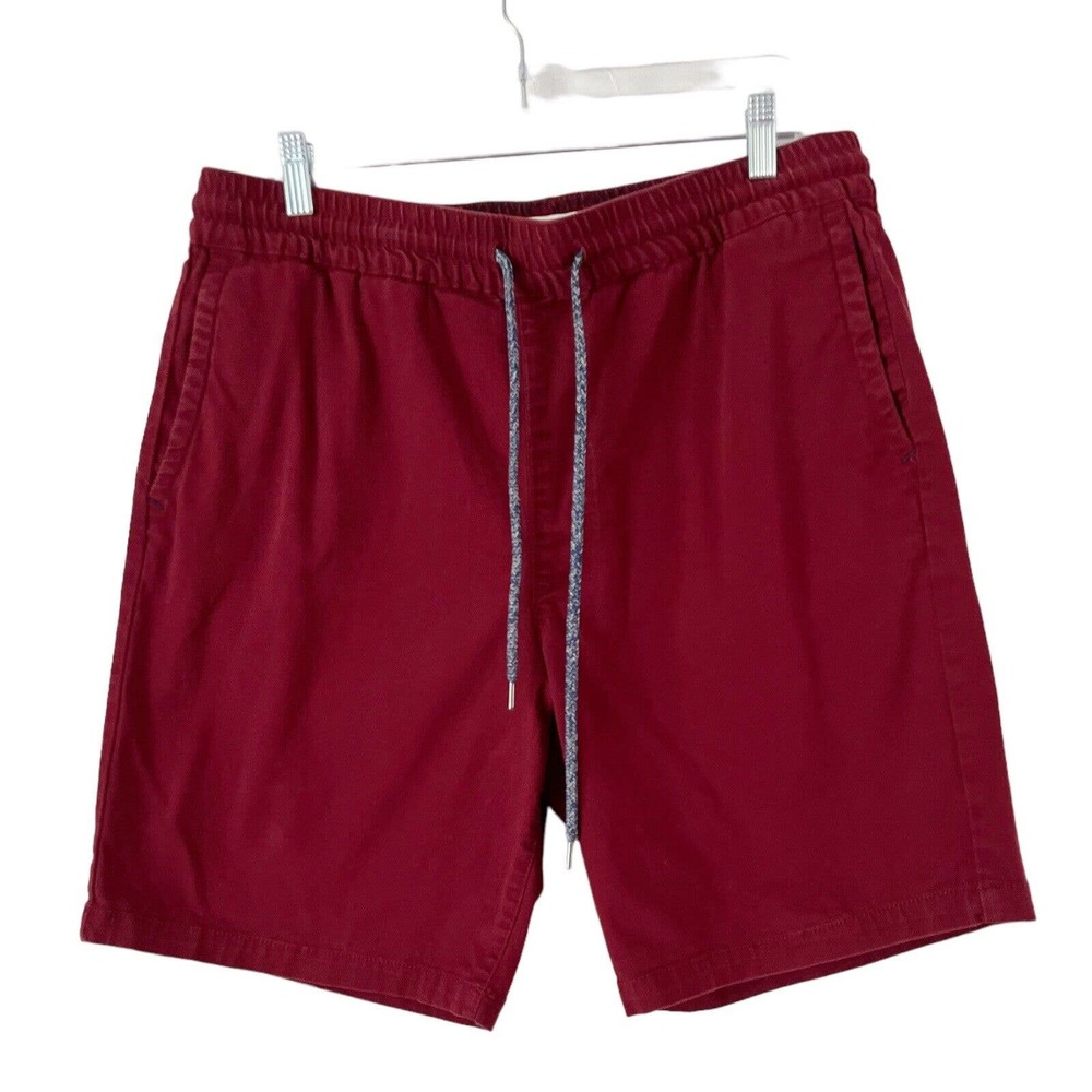 Pacsun Volley Dark Red Maroon Pull On Casual Men’s Chino Shorts Size Large